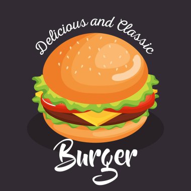 lezzetli büyük hamburger lokanta