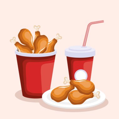 soda lokanta ile lezzetli kalça tavuk