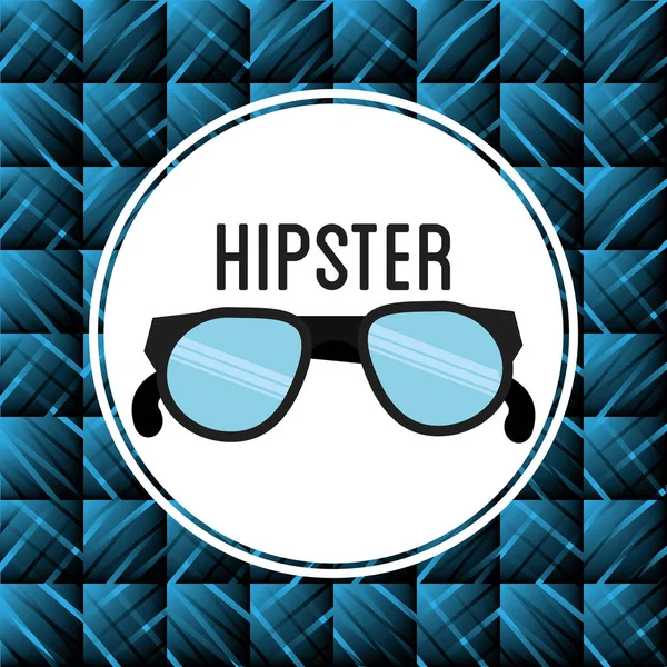 Estilo gafas póster hipster — Archivo Imágenes Vectoriales