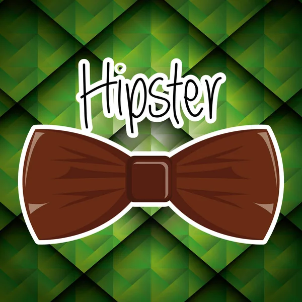 Motýlek pásu hipster stylu příslušenství — Stockový vektor