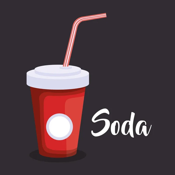 Soda in kunststoffles — Stockvector