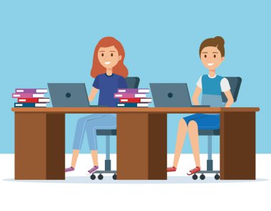 İşyeri avatarlar karakter genç kız