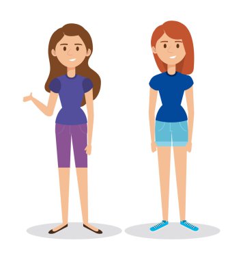 Genç kız avatarları karakterler