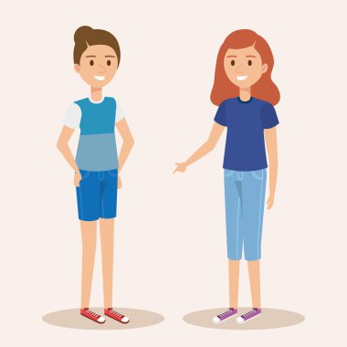 Genç kız avatarları karakterler