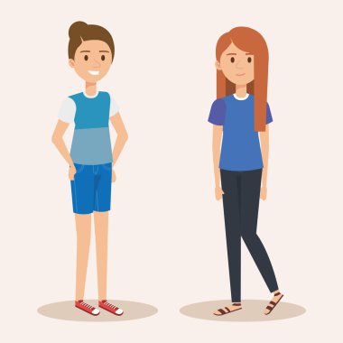 Genç kız avatarları karakterler