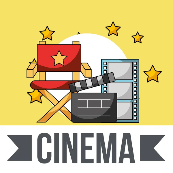 Cinema cinema cinematografico — Vettoriale Stock