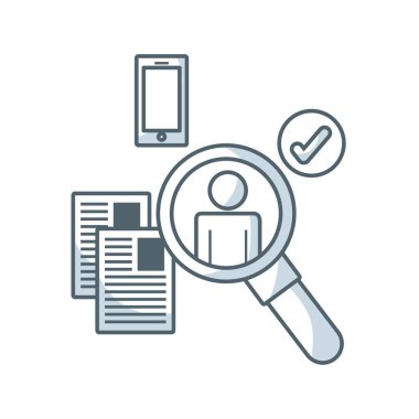 insan kaynakları kavramı izole simgesi