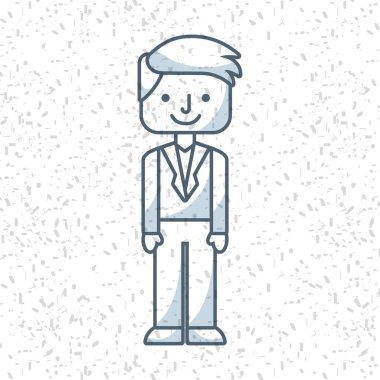 işadamı avatar izole simgesi