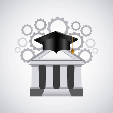 Eğitim düz Icons set