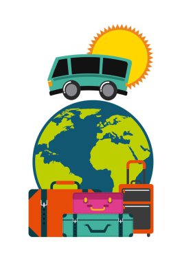 tatil küme toplama simgeler seyahat