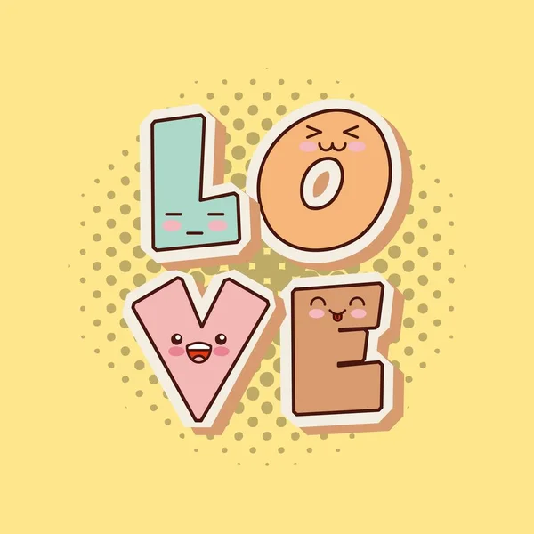 Love comic pop art style — Stock Vector
