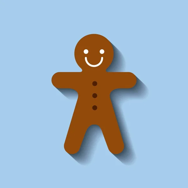 Imbir słodki cookie Boże Narodzenie — Wektor stockowy