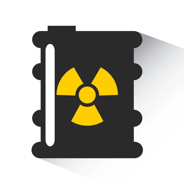 Icône de l'industrie nucléaire atomique — Image vectorielle