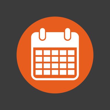 Takvim hatırlatma izole simgesini