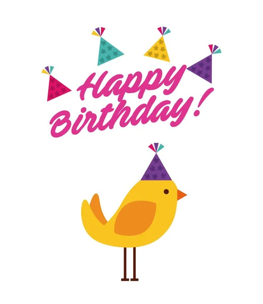 Happy birthday celebration card — Stock Vector