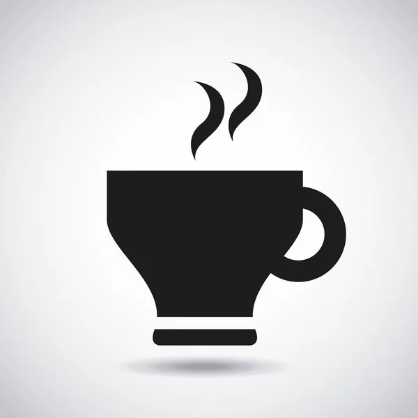 Вкусный кофе свежая икона — стоковый вектор