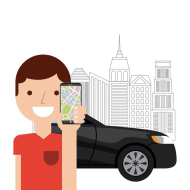 taşıma hizmeti app teknoloji simgesi