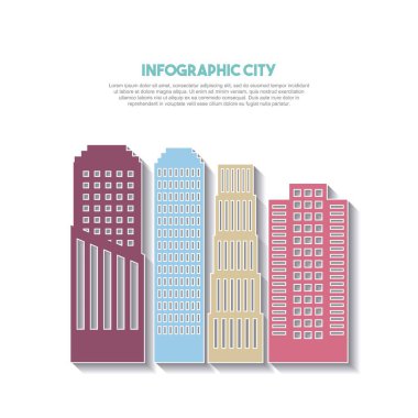 binalar Infographic şehir tanıtımı
