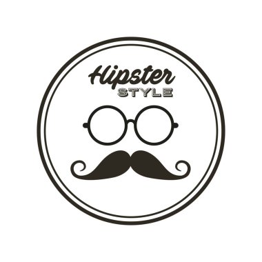 Retro hipster stil öğesi simgesi
