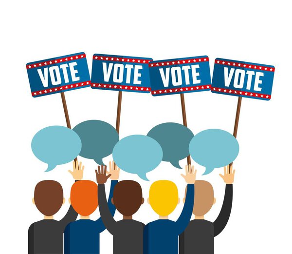 US presidential voting concept