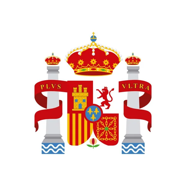 Escudo ícone clássico da cultura espanhola —  Vetores de Stock