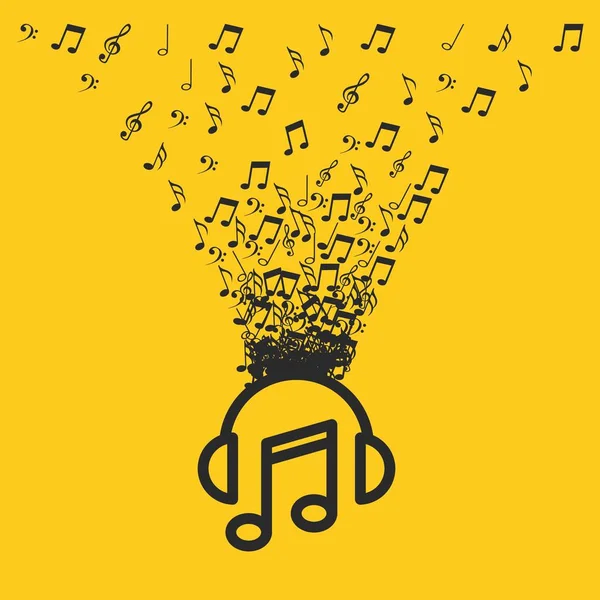Music entertainment line icon — Stock Vector
