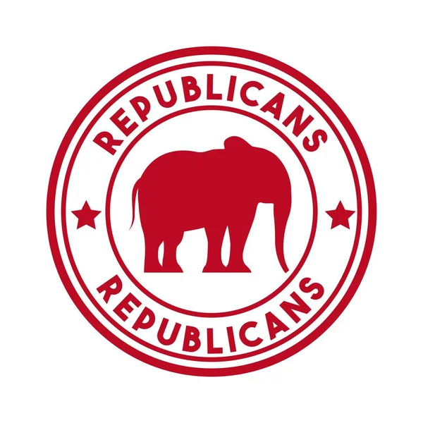 共和党政治派对动物 — 图库矢量图片