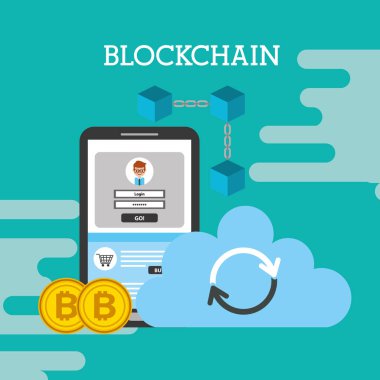 Smartphone bulut bitcoin blockchain yeniden