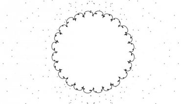 çerçeve çiçek daire etiket dekorasyon