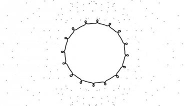 Grunge tarzı vintage yuvarlak çerçeve sunburst