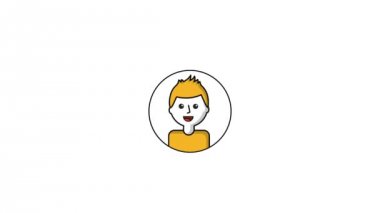 Daire sunburst portre genç adam