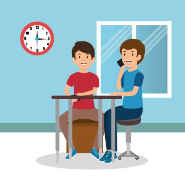 genç erkeklerde İşyeri Ofis