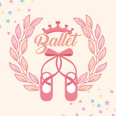 pembe bale pointe Ayakkabı amblemi