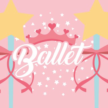 yıldız sihirli değnek şerit taç bale fantezi