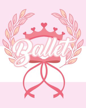 pembe taç ve yay bale amblemi