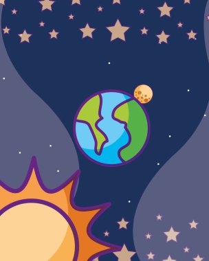 yer galaksiye kozmik kartı