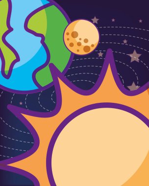 yer galaksiye kozmik kartı