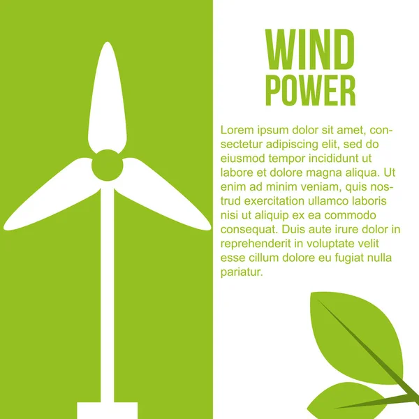 Yeşil enerji alternatif — Stok Vektör
