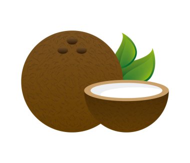 Beyaz arka plan vektör çizim üzerinde meyve tasarım