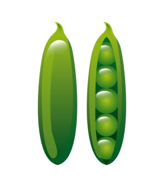 Beyaz arka plan vektör çizim üzerinde organik ürün