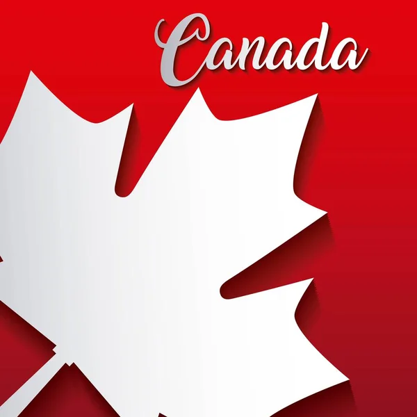 Kanada günün kutlu olsun. — Stok Vektör