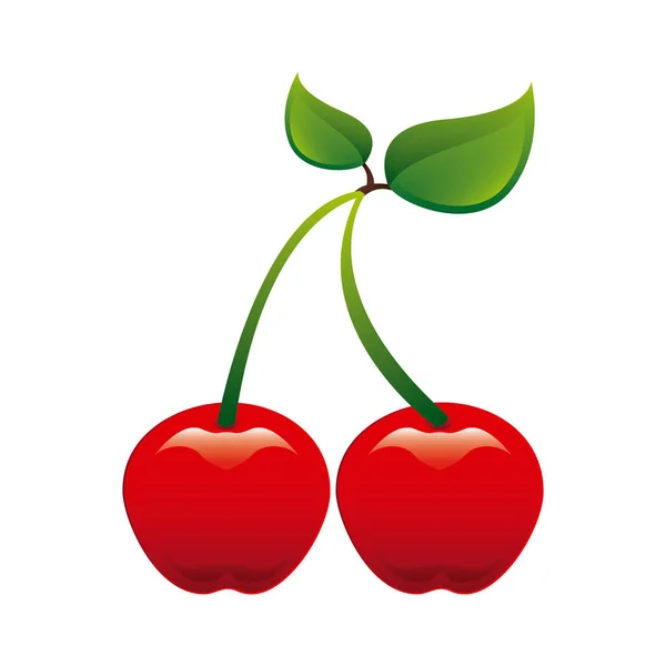 Dessin de fruits sur fond blanc illustration vectorielle — Image vectorielle