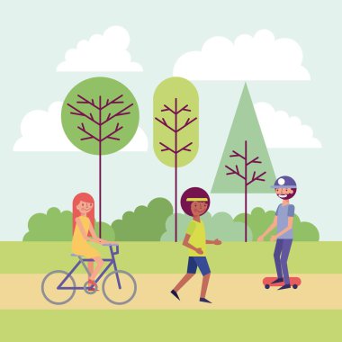 insanlar Parkı ve şehir