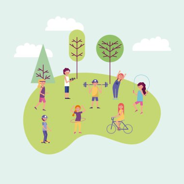 insanlar Parkı ve şehir