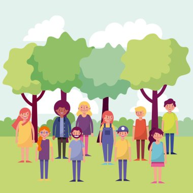 insanlar Parkı ve şehir