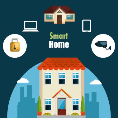 Küme Hizmetleri simgeleri ile akıllı ev