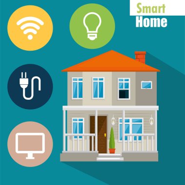Küme Hizmetleri simgeleri ile akıllı ev