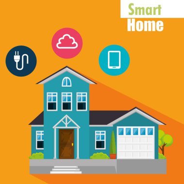 Küme Hizmetleri simgeleri ile akıllı ev