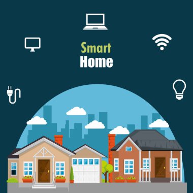 Küme Hizmetleri simgeleri ile akıllı ev