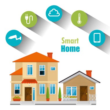 Küme Hizmetleri simgeleri ile akıllı ev